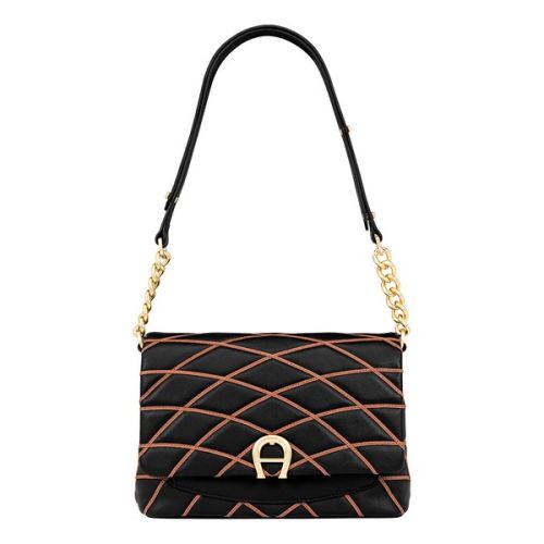 MAGGIE TOPSTITCH SHOULDER BAG M