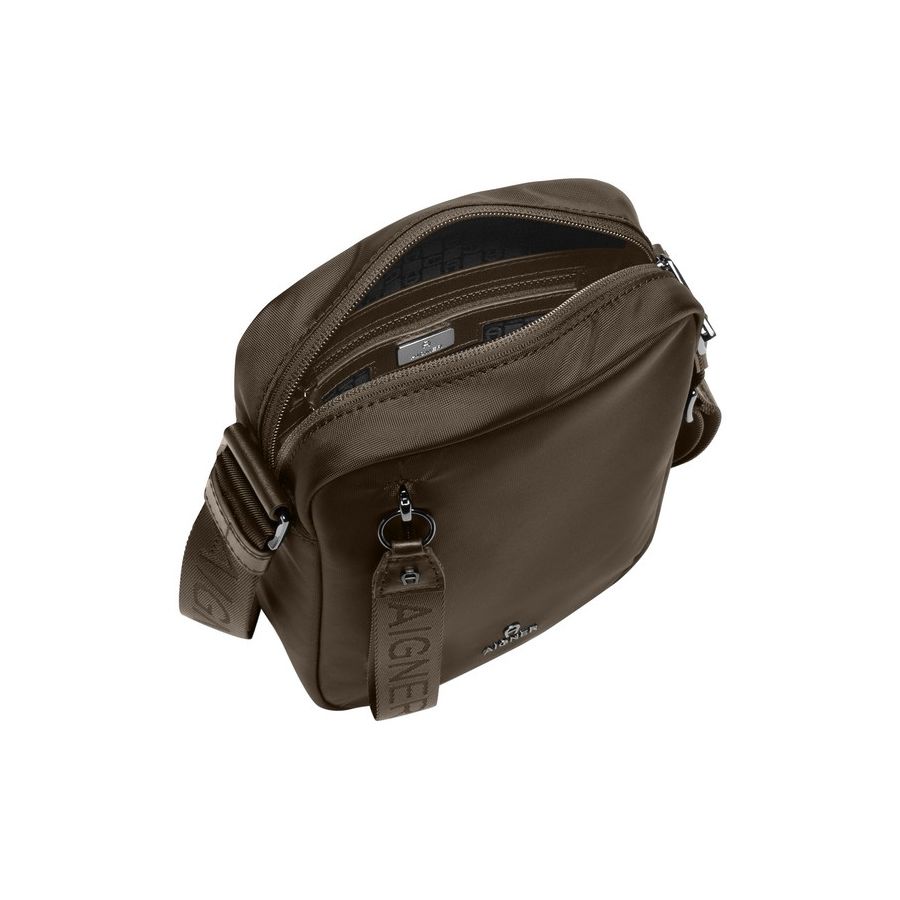 【AIGNER】NICO Crossbody Bag, dadino brown/ショルダーバッグ NICO CROSSBODY BAG DADINO S