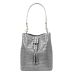 LAURA HOBO BAG CROCO M